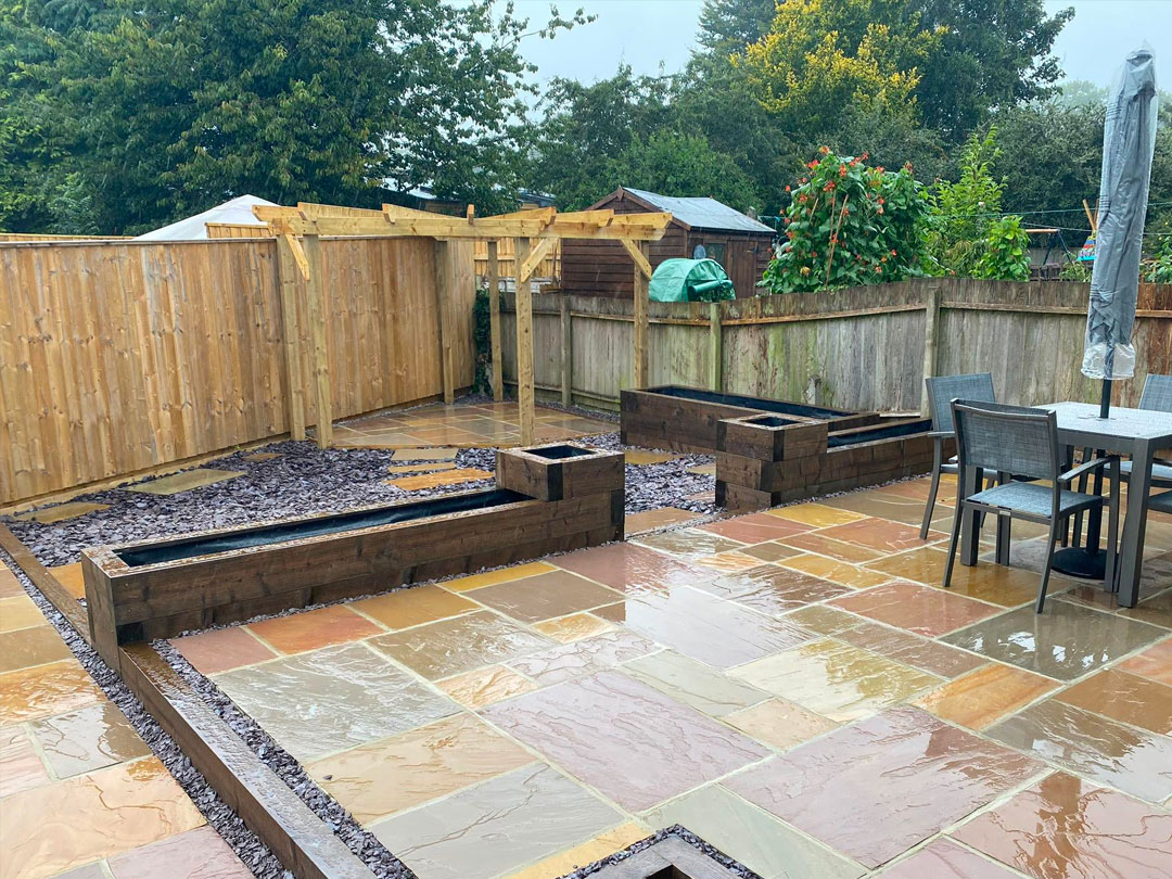 low decorative sleeper walls 